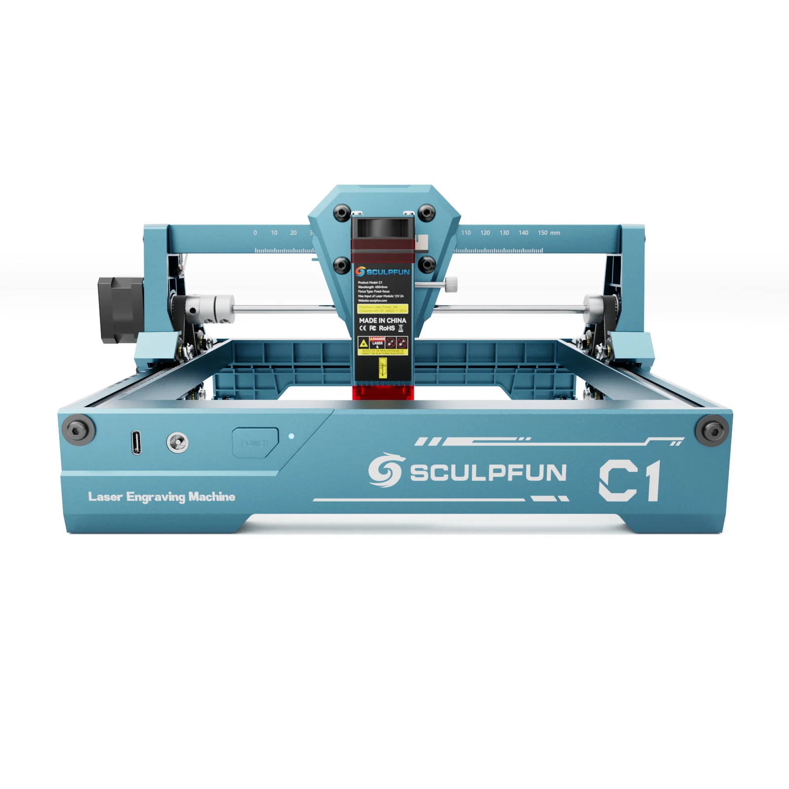 [EN MEXICO] Sculpfun C1 Mini 3W Set con RA Mini Rodillo para Grabado Láser en Superficies Curvas - Image 4