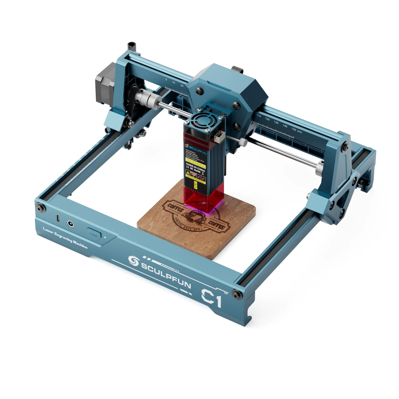[EN MEXICO] Sculpfun C1 Mini 3W Set con RA Mini Rodillo para Grabado Láser en Superficies Curvas - Image 5