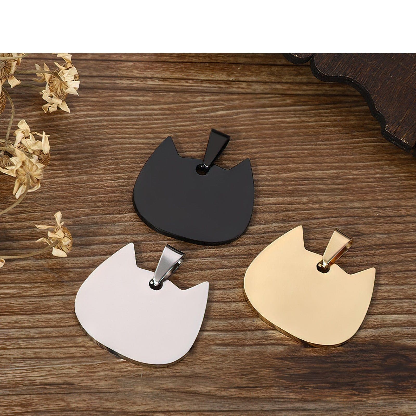 Materiales de grabado: Placa de identificación para mascotas + collar + pulsera + anillo - Image 3