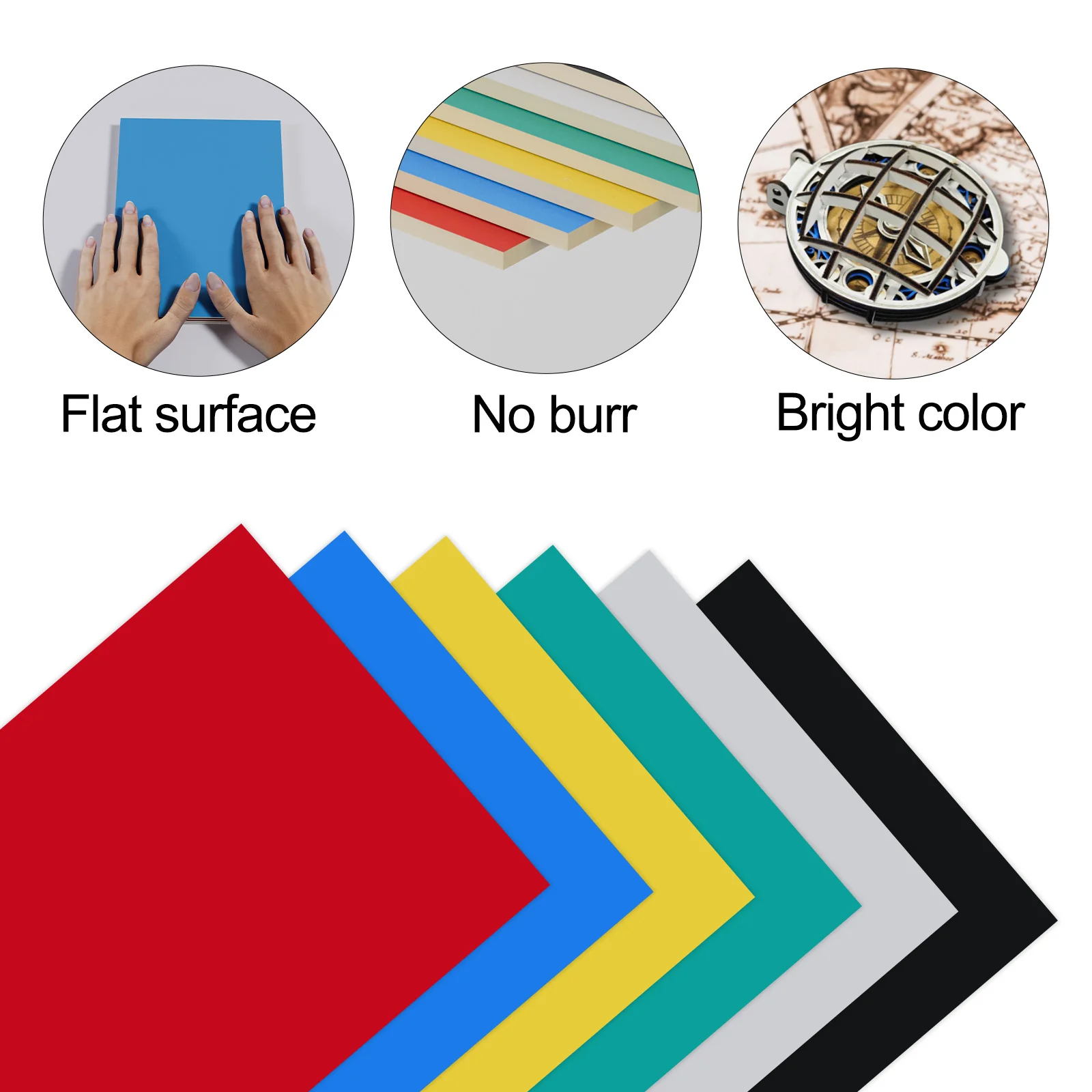 Láminas de Triplay Multicolor – 6 piezas tamaño A4 (29.7x21 cm), 3mm, Certificado FSC - Ideal para Manualidades y Corte Láser - Image 4