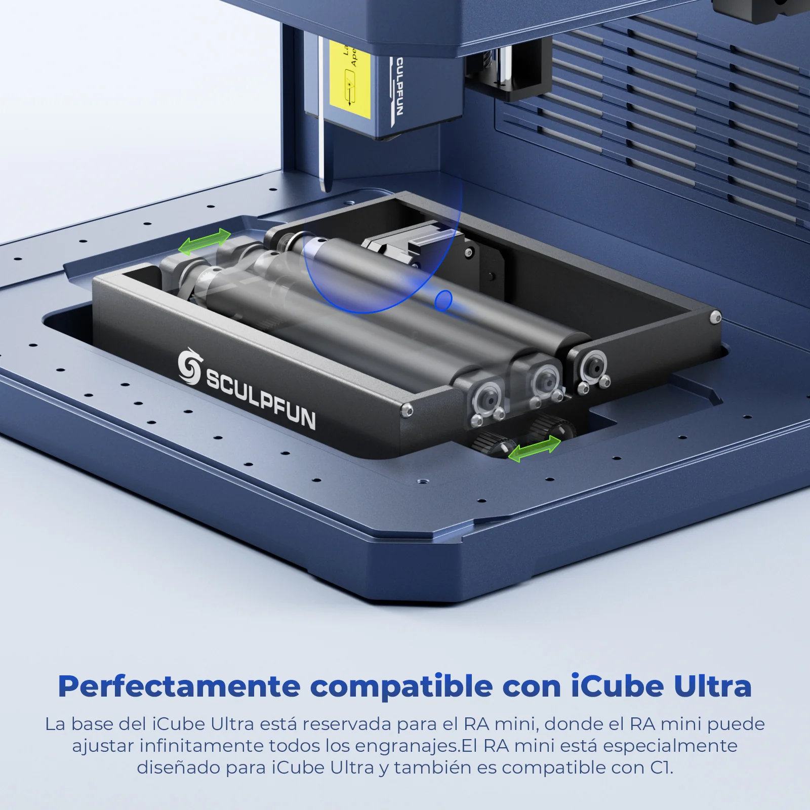 SCULPFUN RA Mini Rodillo Giratorio, Accesorio Rotatorio para iCube Ultra, iCube, C1 Mini - Image 10