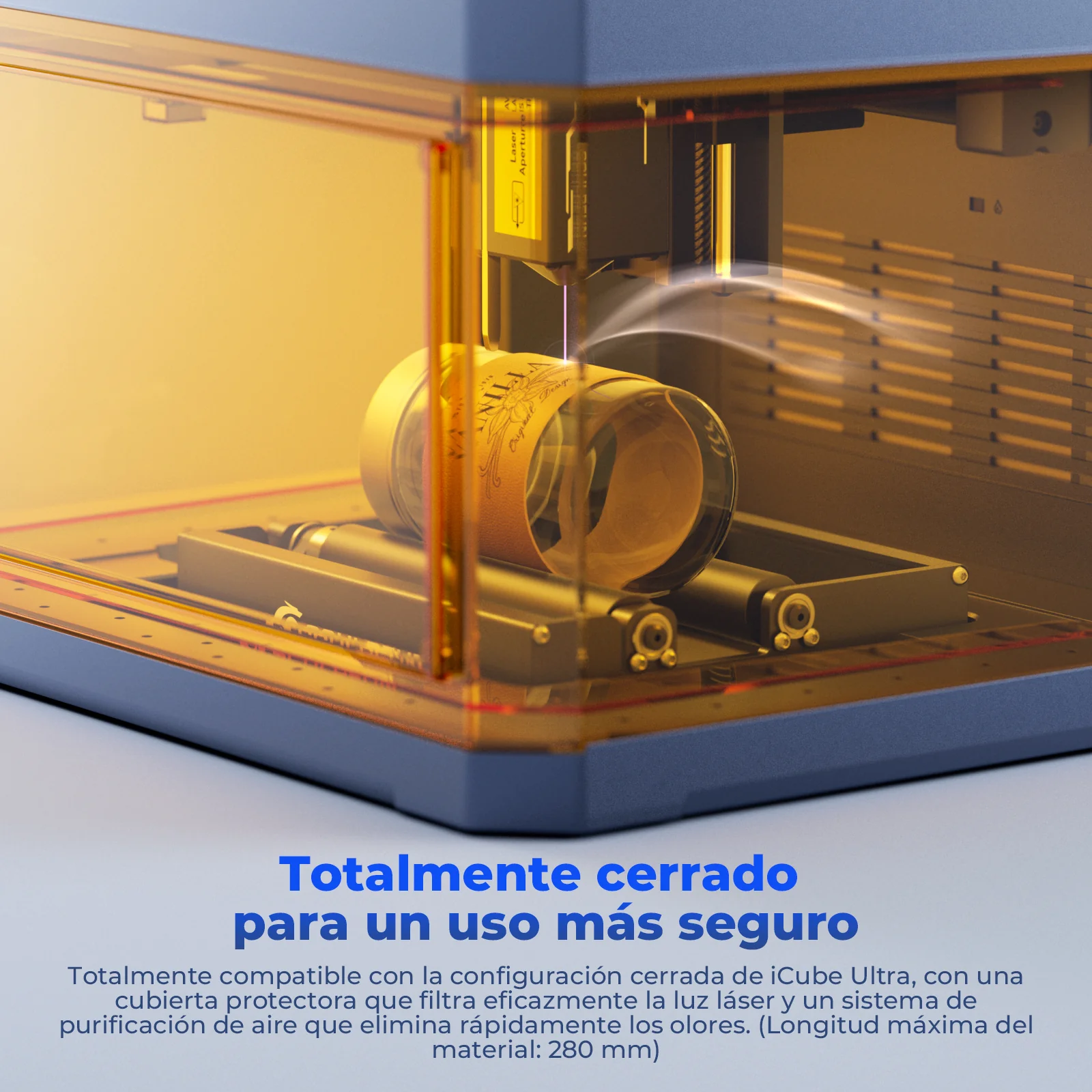 SCULPFUN RA Mini Rodillo Giratorio, Accesorio Rotatorio para iCube Ultra, iCube, C1 Mini - Image 8