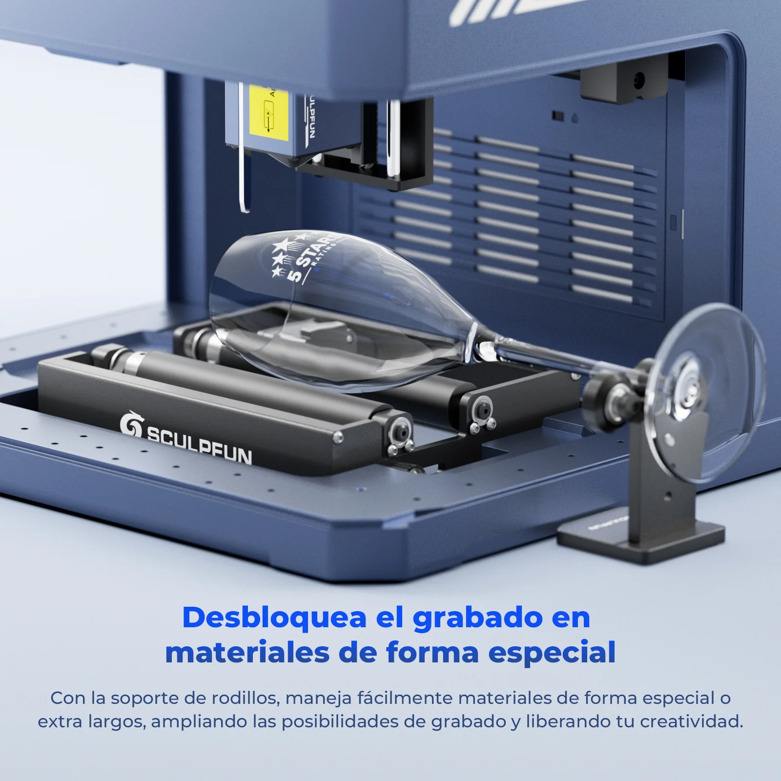 SCULPFUN RA Mini Rodillo Giratorio, Accesorio Rotatorio para iCube Ultra, iCube, C1 Mini - Image 9