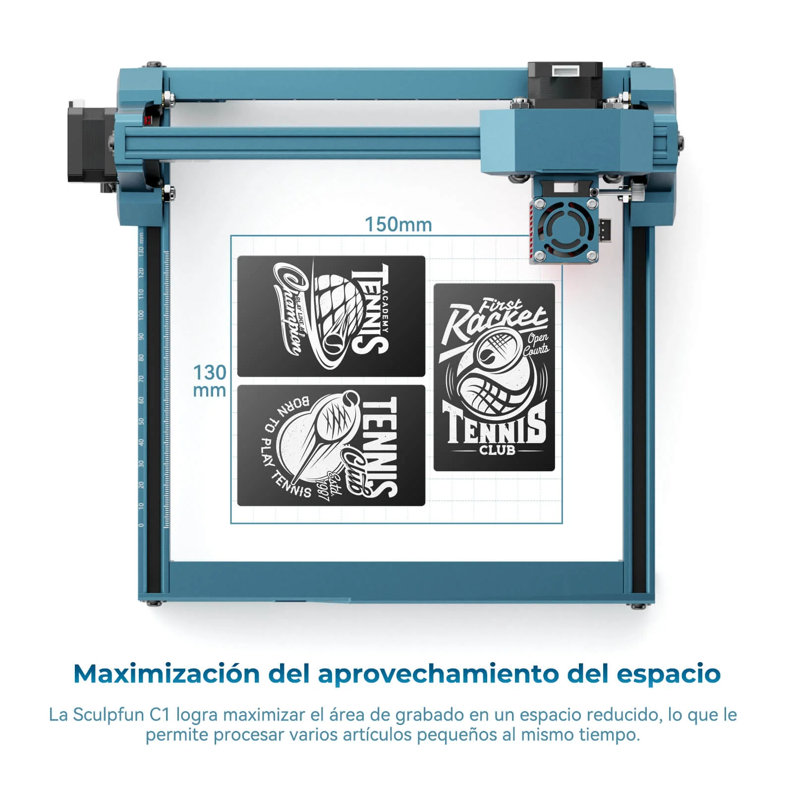 Sculpfun C1 6W Mini Grabador Láser Portátil con Punto Ultrafino y Área de Grabado de 150 × 130 mm - Image 4