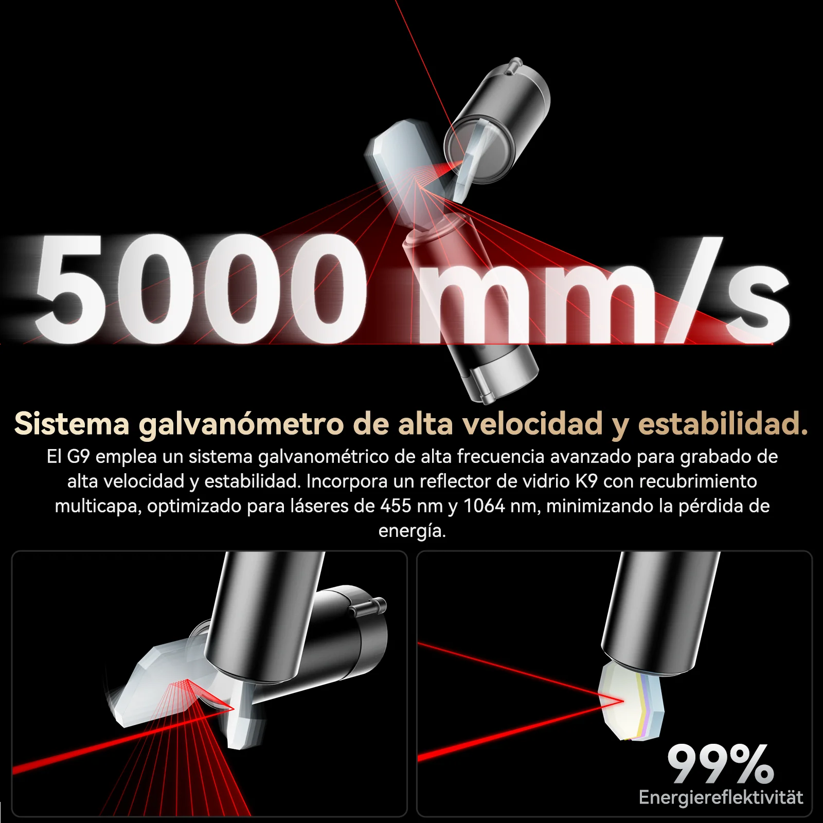 Grabador láser portátil SCULPFUN G9 con láser de diodo IR de 2W + láser de 10W - Image 15