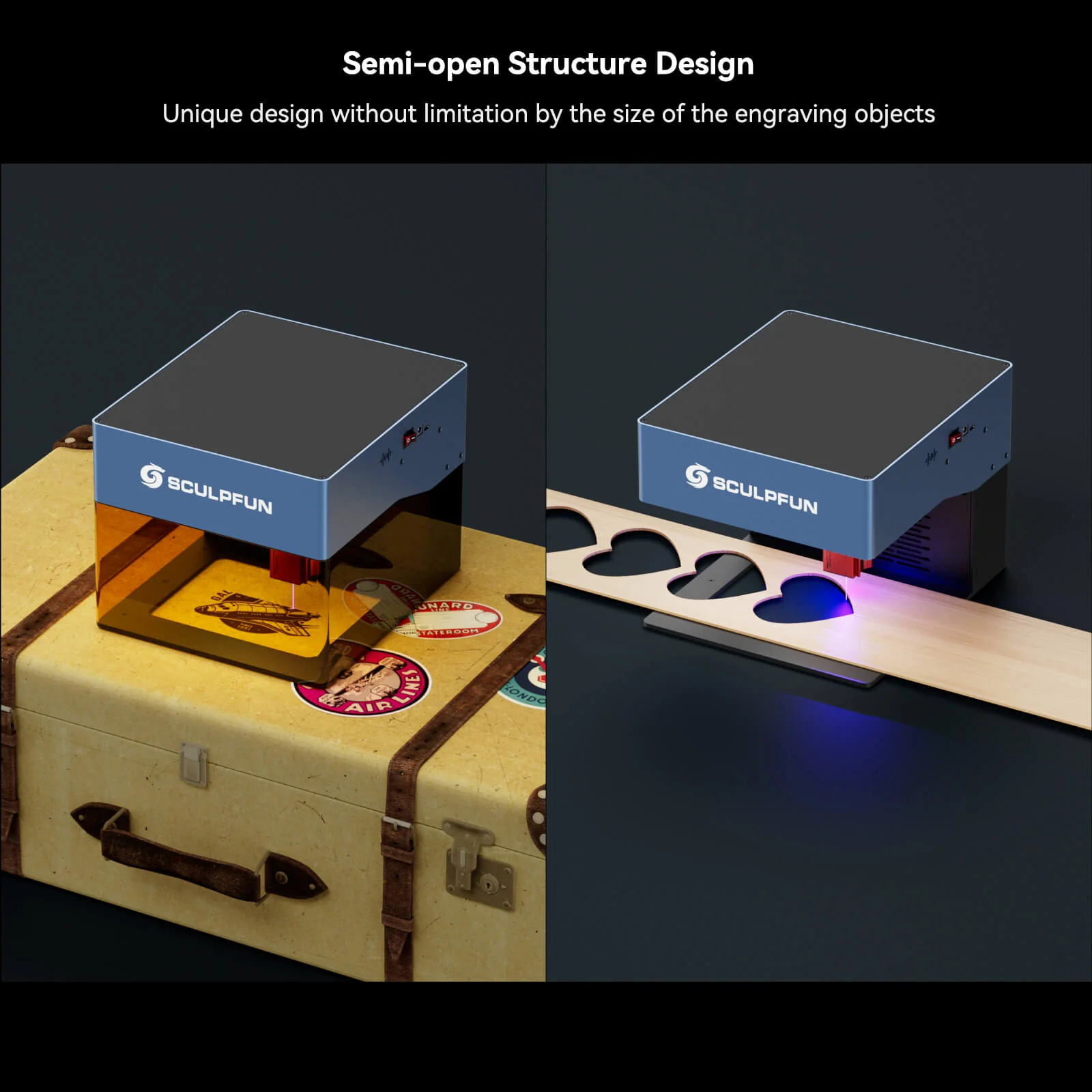 SCULPFUN iCube Pro 5W Máquina de grabado láser portátil + clave de licencia LightBurn Core - Image 14