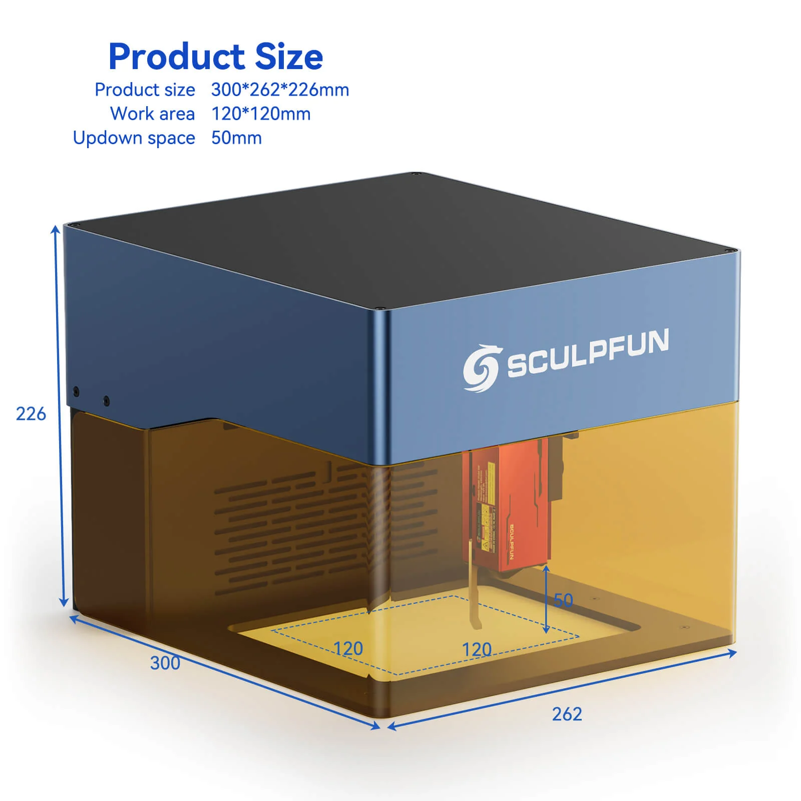 Sculpfun iCube Pro Max 10W Máquina de grabado láser portátil + clave de licencia LightBurn Core - Image 17