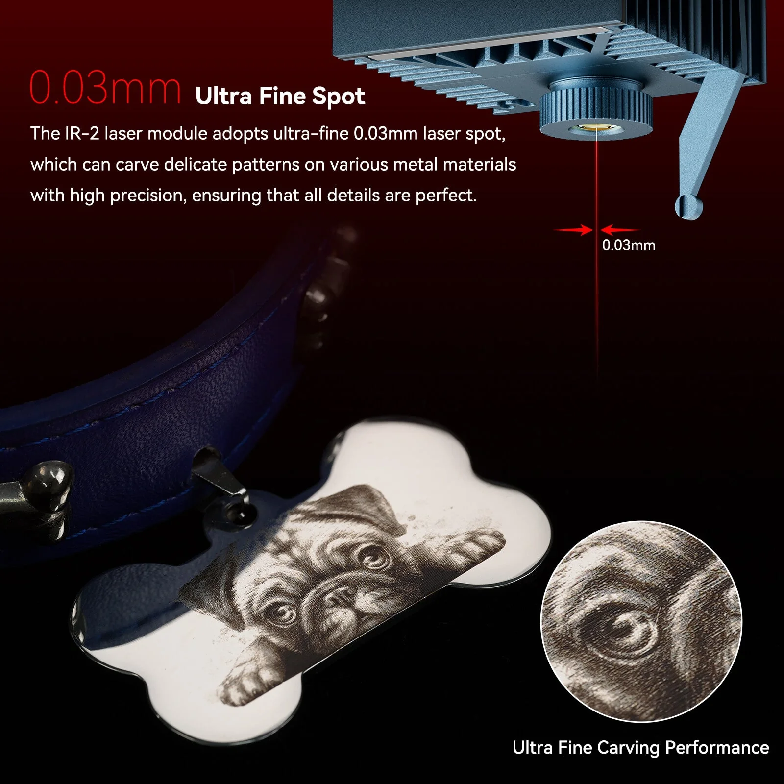 [EN MÉXICO] Módulo láser infrarrojo Sculpfun IR-2 de 1064 nm para las series S9/S10/S30/Ultra/SF-A9 - Image 13