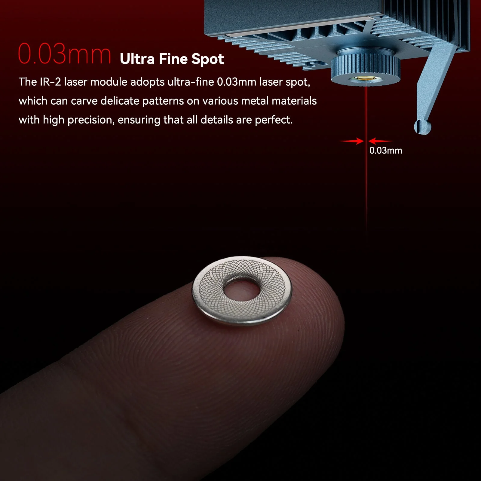 [EN MÉXICO] Módulo láser infrarrojo Sculpfun IR-2 de 1064 nm para las series S9/S10/S30/Ultra/SF-A9 - Image 14