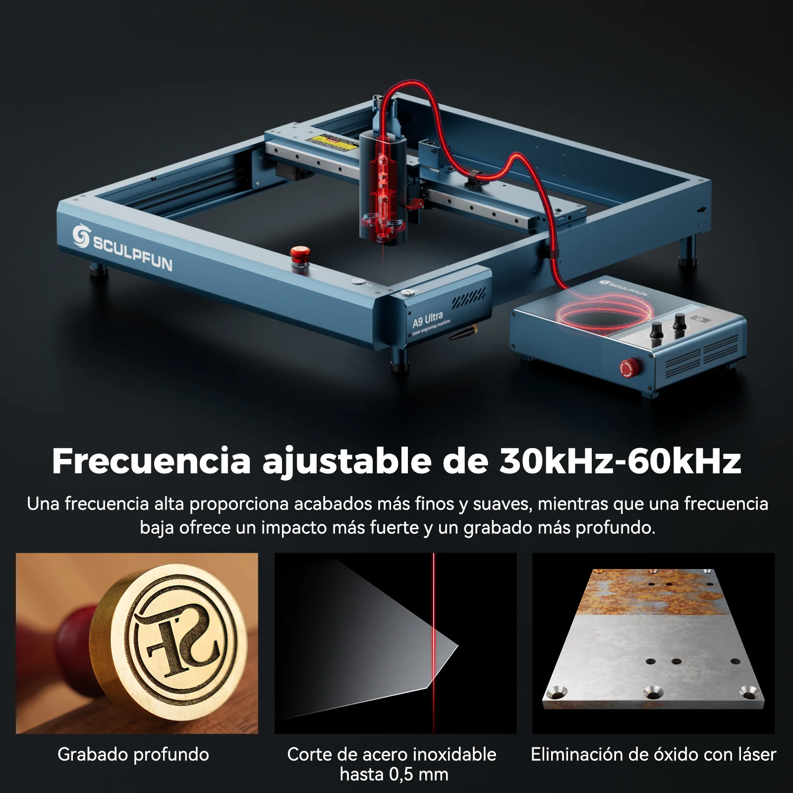 Sculpfun IR20 20W Módulo Láser de Fibra para Grabado en Metales - Image 5