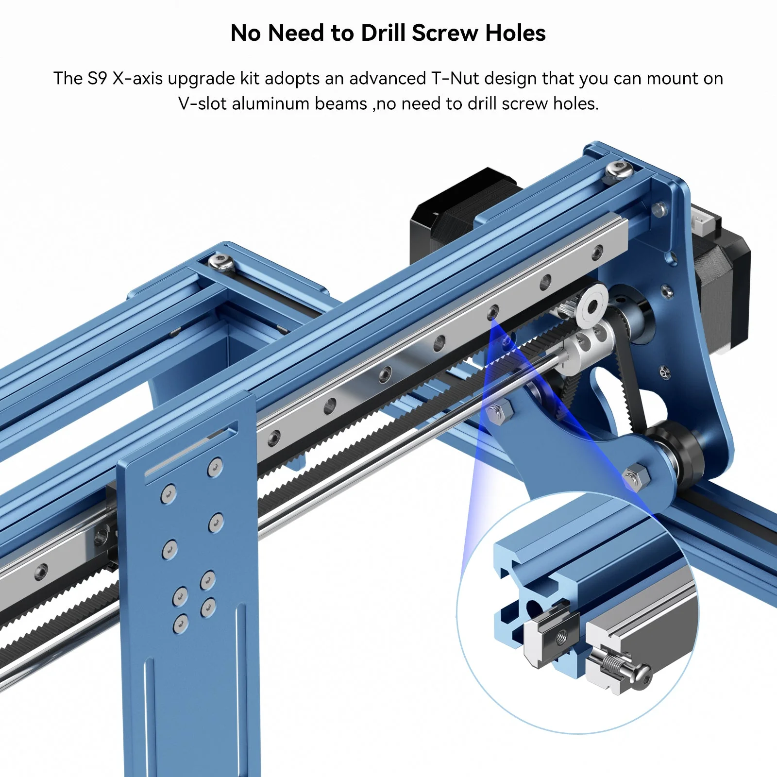 SCULPFUN S6/S9 Kit de actualización de guía lineal del eje X - Image 11