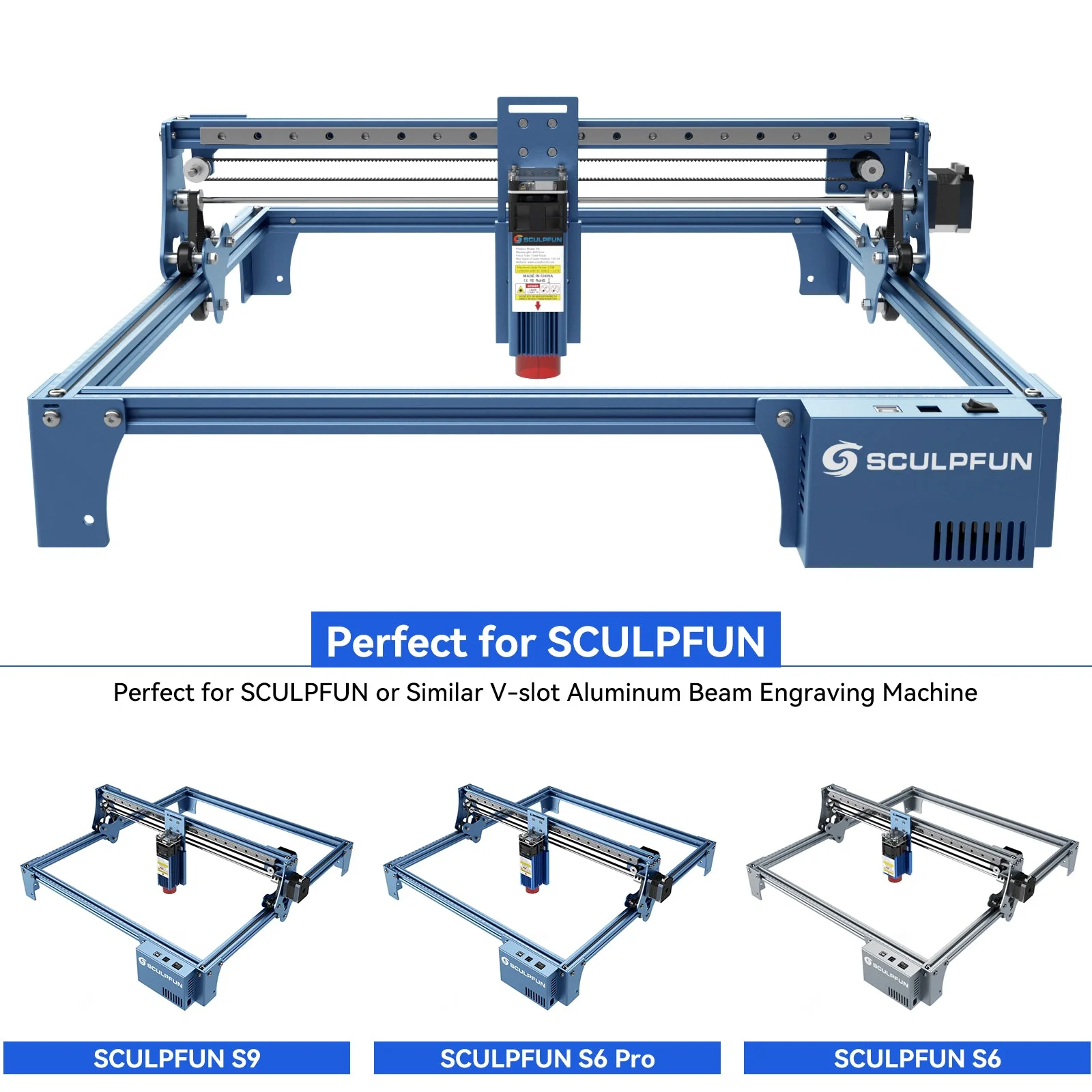 SCULPFUN S6/S9 Kit de actualización de guía lineal del eje X - Image 5