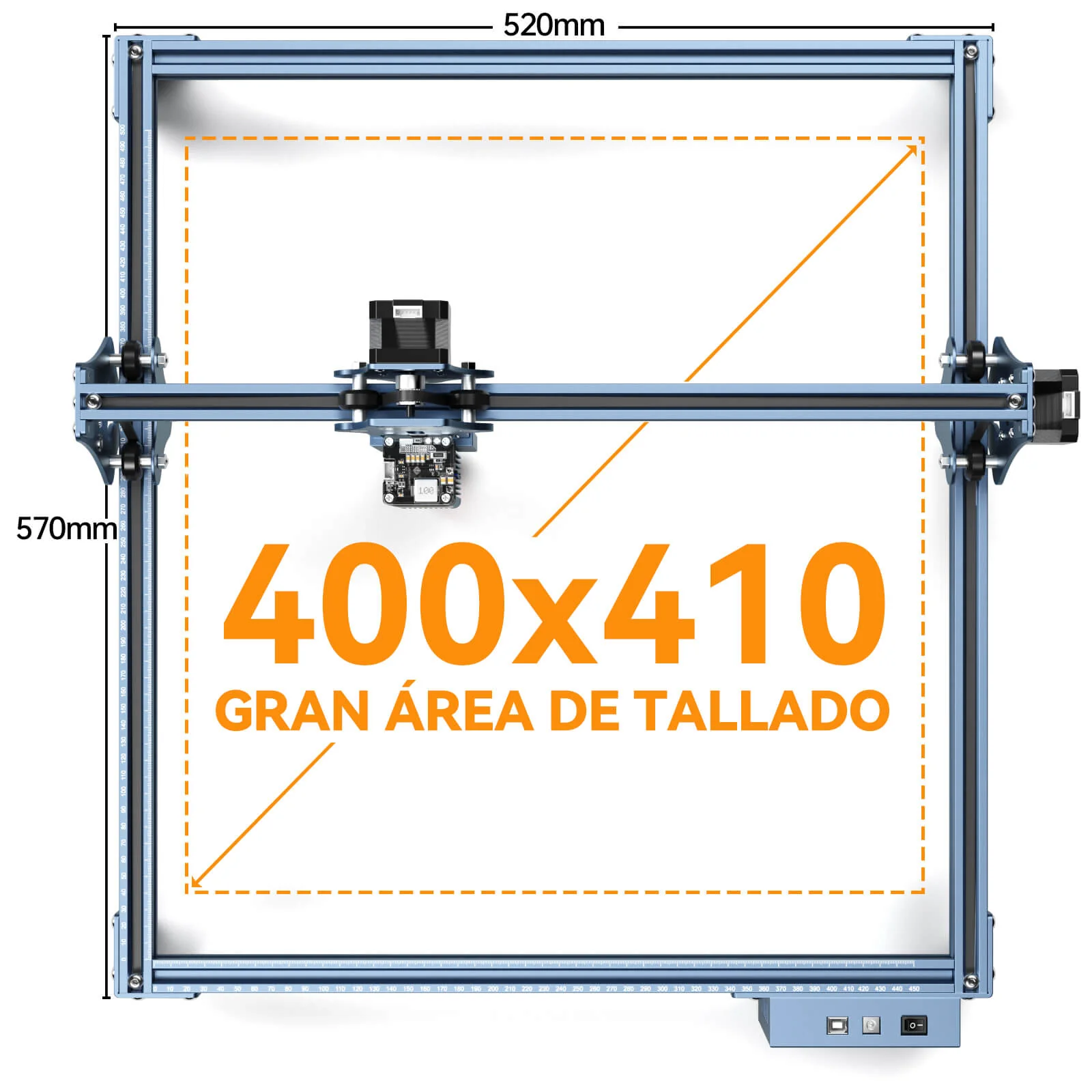 SCULPFUN S9 Grabador Láser de 5.5W con Punto Comprimido Ultrafino de 0.06mm - Image 4
