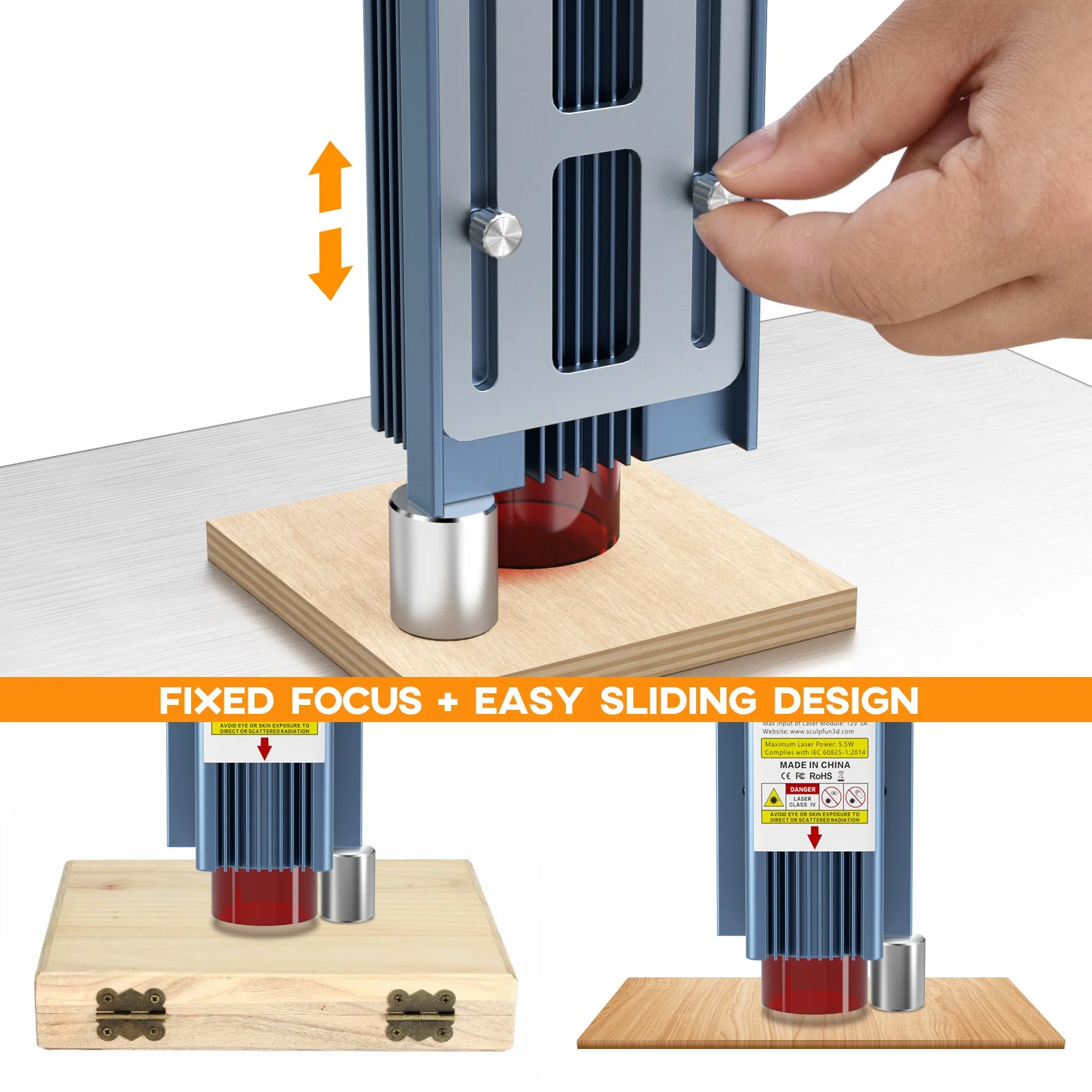 SCULPFUN S9 5.5W Módulo Láser Cabezal Láser - Image 7