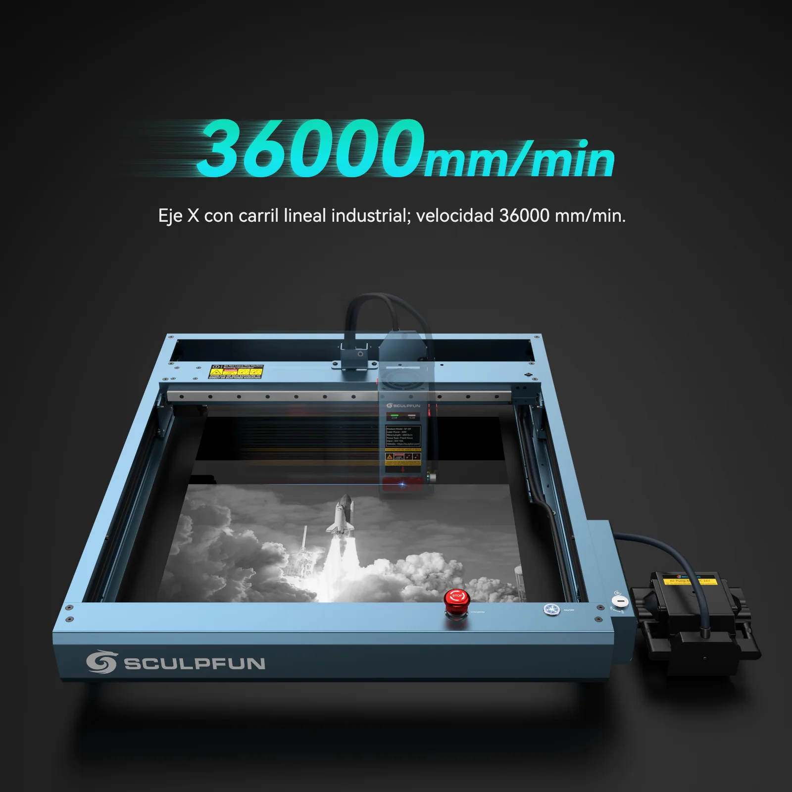 [EN MÉXICO] SCULPFUN SF-A9 40W Grabador y cortadora láser - Image 13